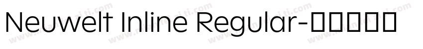Neuwelt Inline Regular字体转换